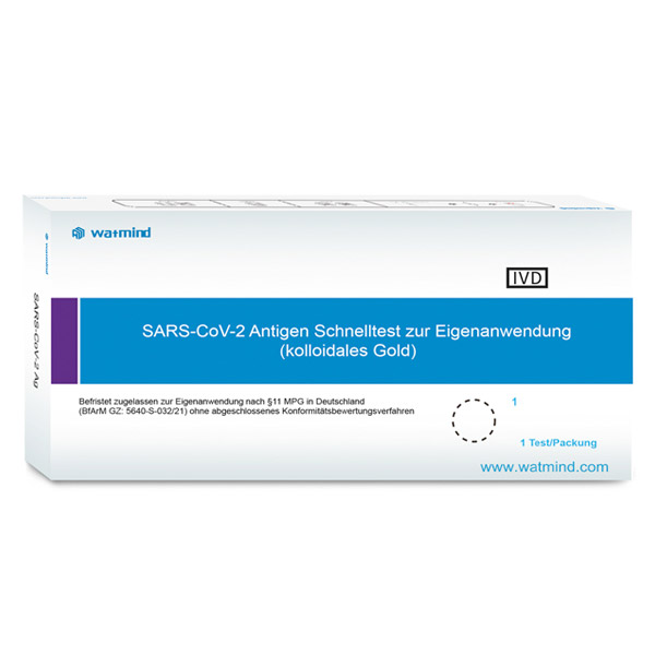 Prueba rápida de antígeno Watmind COVID-19 / SARS-COV-2 / Lolly Test