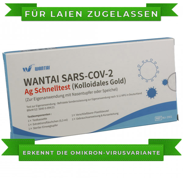 Wantai COVID-19 / SARS-COV-2 Antigen Rapid Saliva / Nasal Test